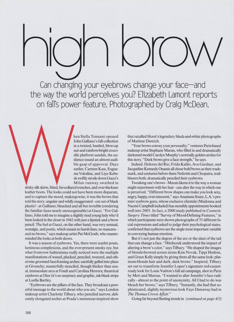 High Brow, October 2003