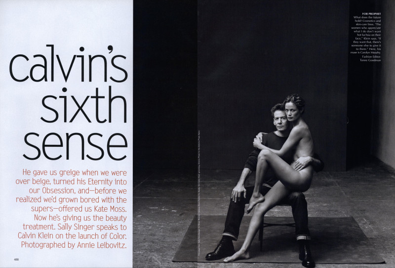 Carolyn Murphy featured in Calvin Klein\'s Sixth Sense, March 2000