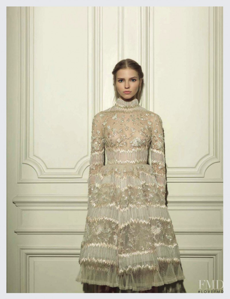 Sasha Luss featured in Valentino Haute Couture SS 2013, March 2013