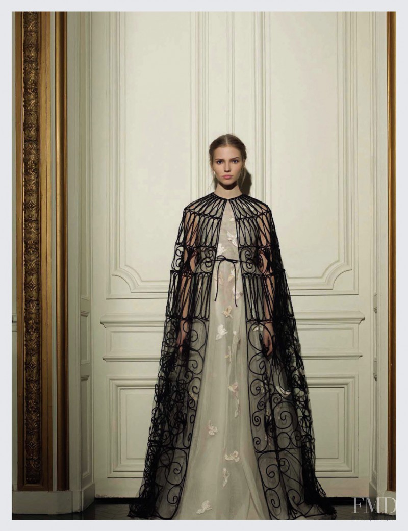 Sasha Luss featured in Valentino Haute Couture SS 2013, March 2013