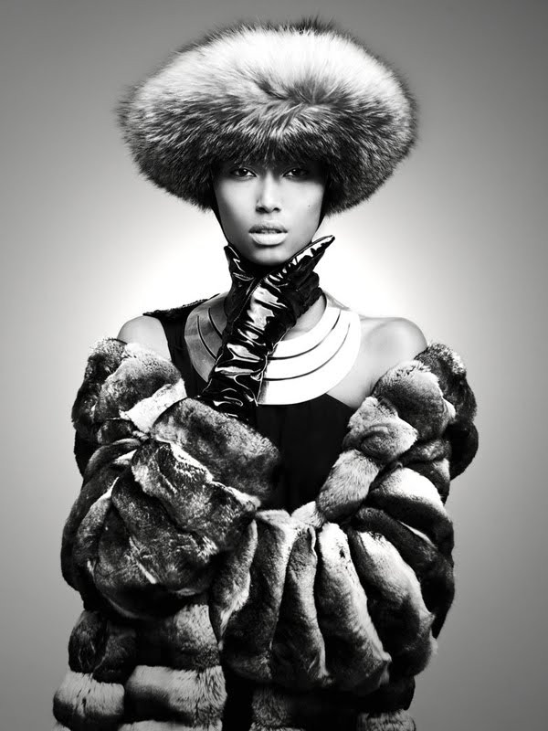 Anais Mali featured in Furs Revisiting the original modern Luxury, September 2010