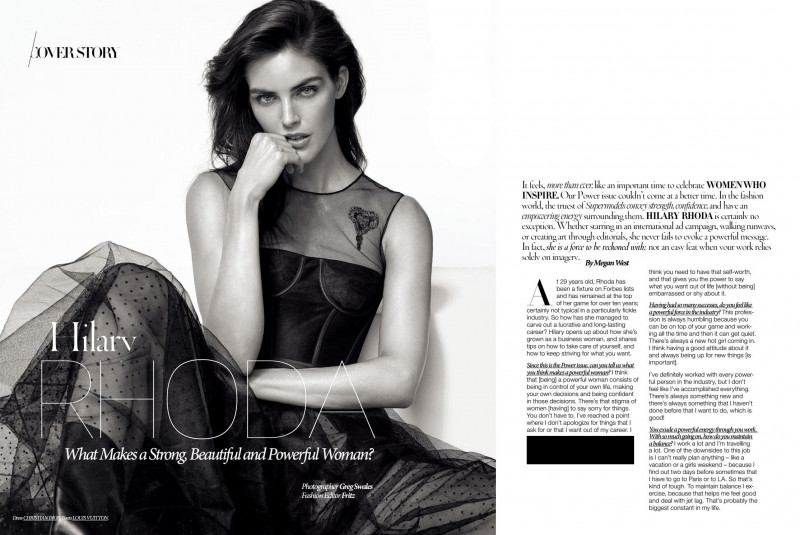 Hilary Rhoda featured in Hilary Rhoda, March 2017