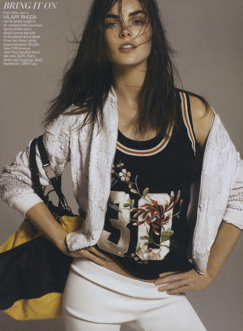 Hilary Rhoda featured in Be a Sport, April 2007
