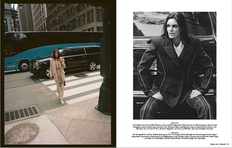 Hilary Rhoda featured in Urban Uniform, October 2019