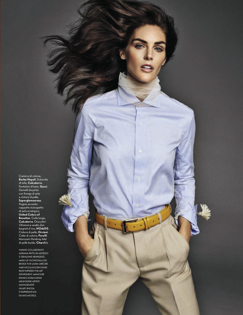 Hilary Rhoda featured in Maschile Singolare, December 2018