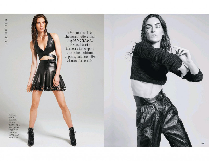 Hilary Rhoda featured in Wuello Che Il Mio Corpo Non Dice, December 2017