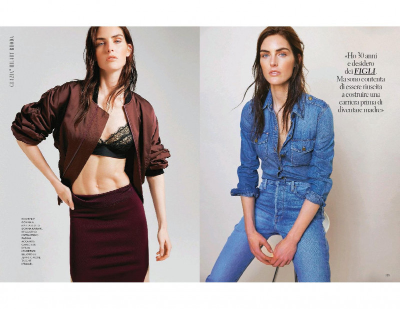 Hilary Rhoda featured in Wuello Che Il Mio Corpo Non Dice, December 2017