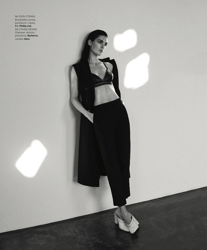 Hilary Rhoda featured in Senzualne Note, June 2017