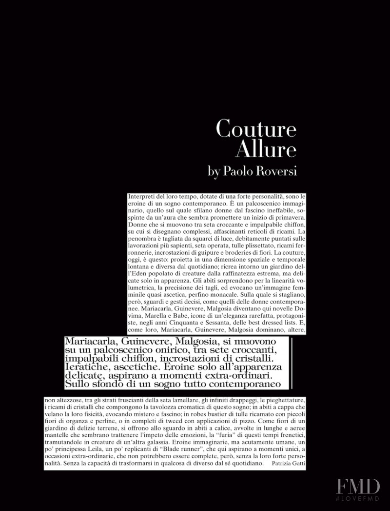 Couture Allure, March 2013