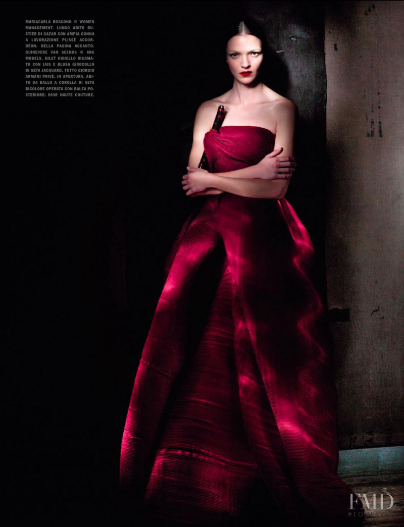 Mariacarla Boscono featured in Couture Allure, March 2013