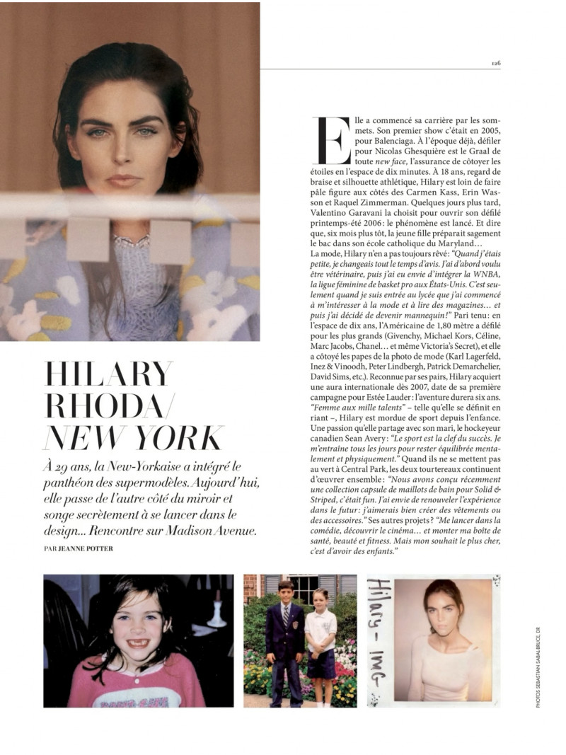 Hilary Rhoda featured in I Love N.Y., August 2016