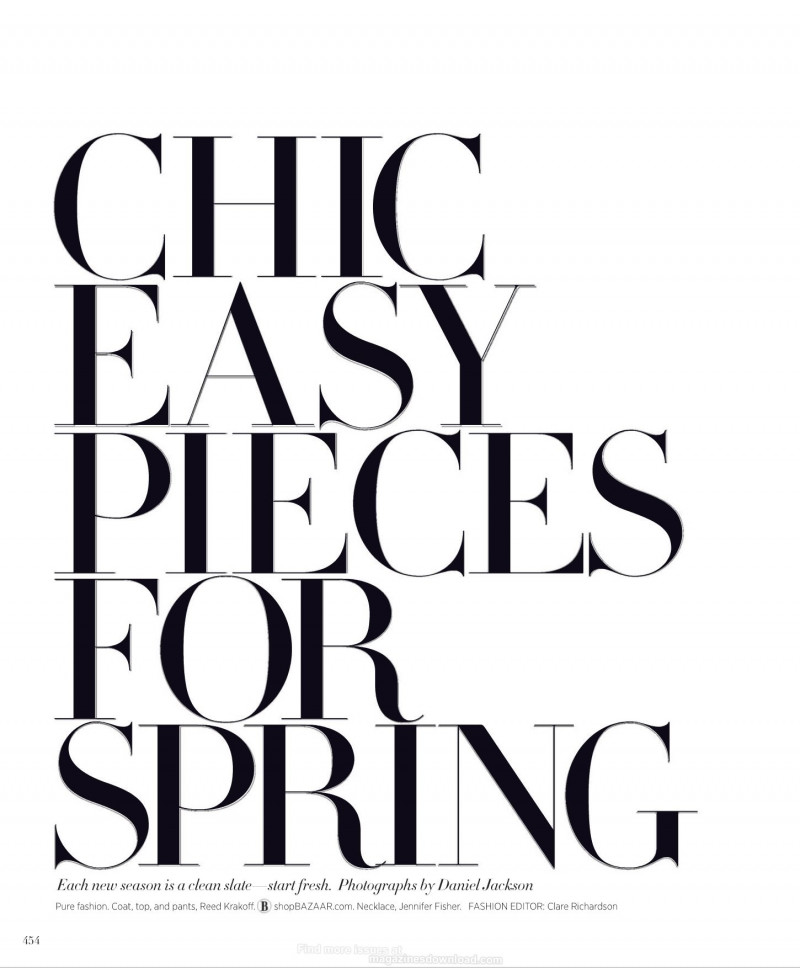 Chic Easy Pieces For Spring, March 2014