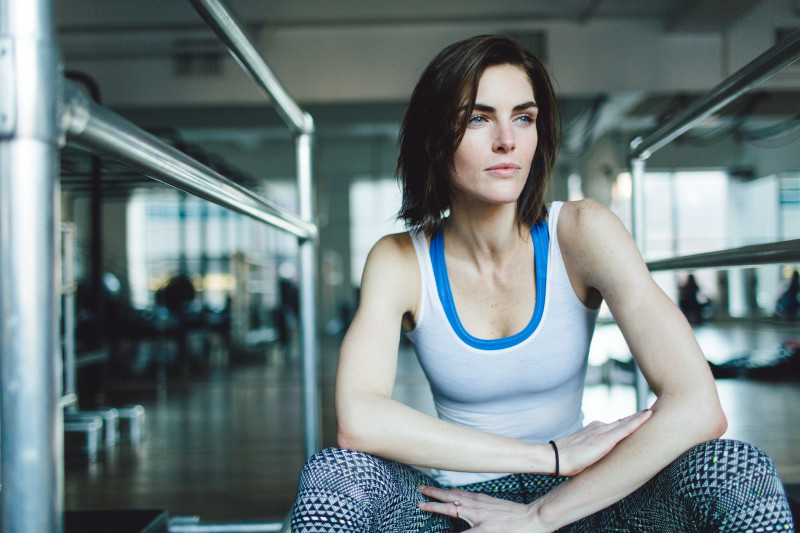 Hilary Rhoda featured in Working Out With Hilary Rhoda, February 2014