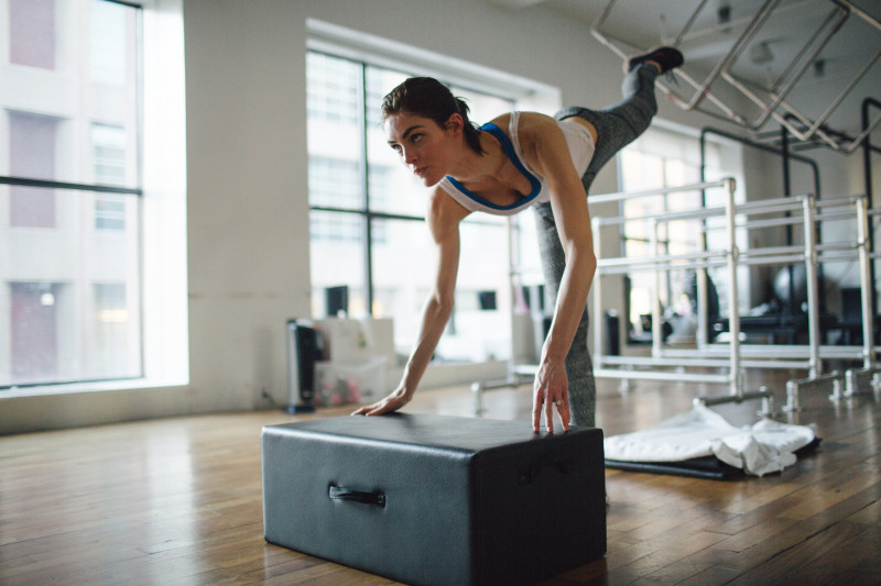 Hilary Rhoda featured in Working Out With Hilary Rhoda, February 2014