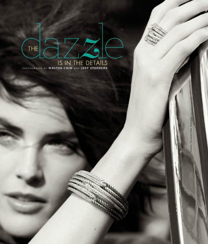 Hilary Rhoda featured in The Dazzle Is In The Details, September 2012