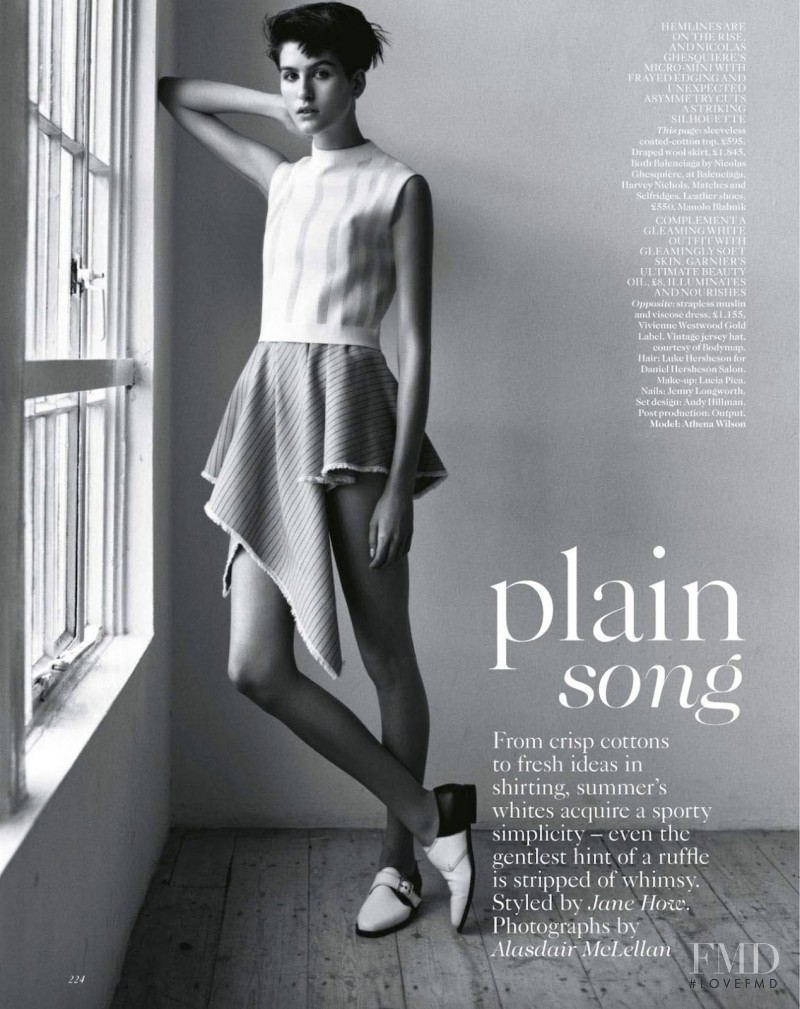 Athena Wilson featured in Plain Song, April 2013