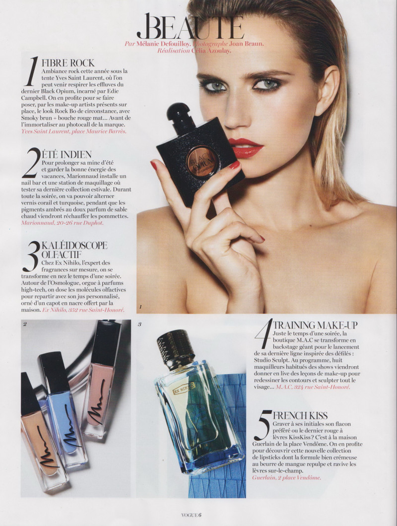 Cato van Ee featured in Beaute, September 2014