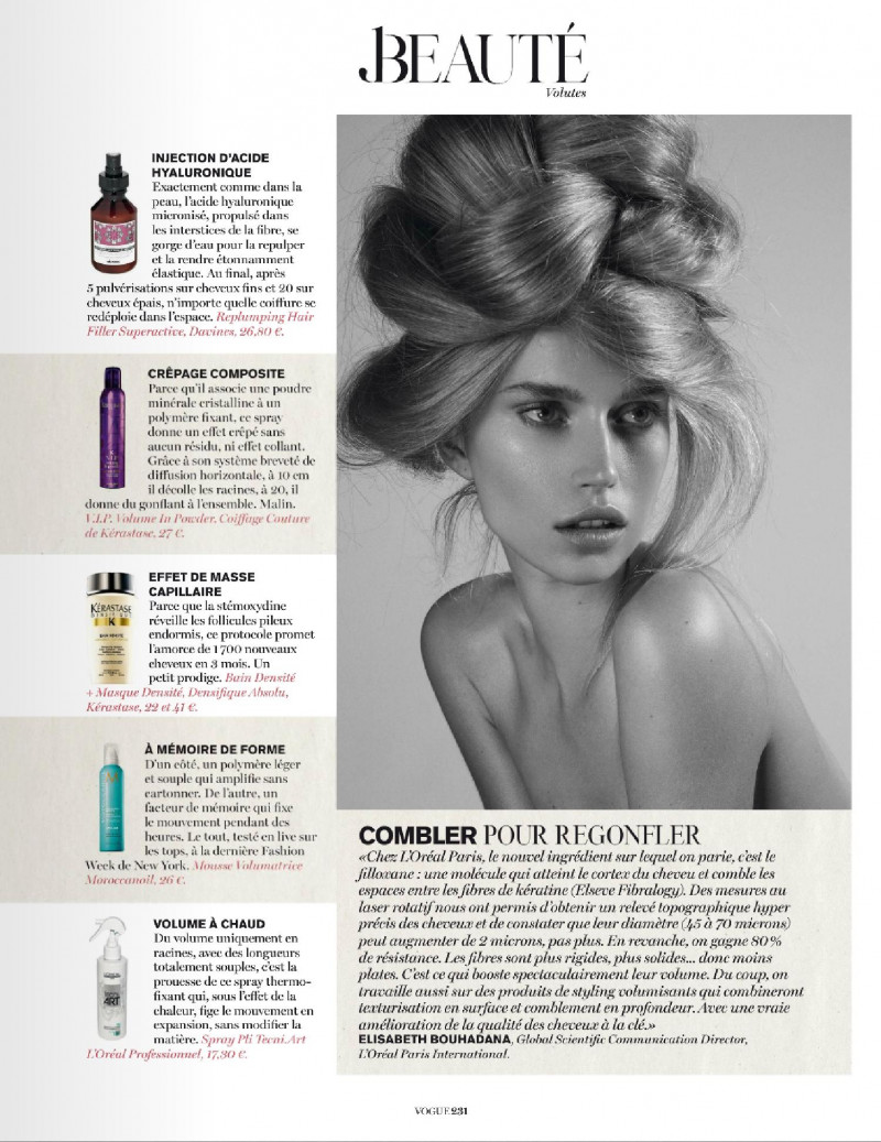 Cato van Ee featured in Beaute, March 2014