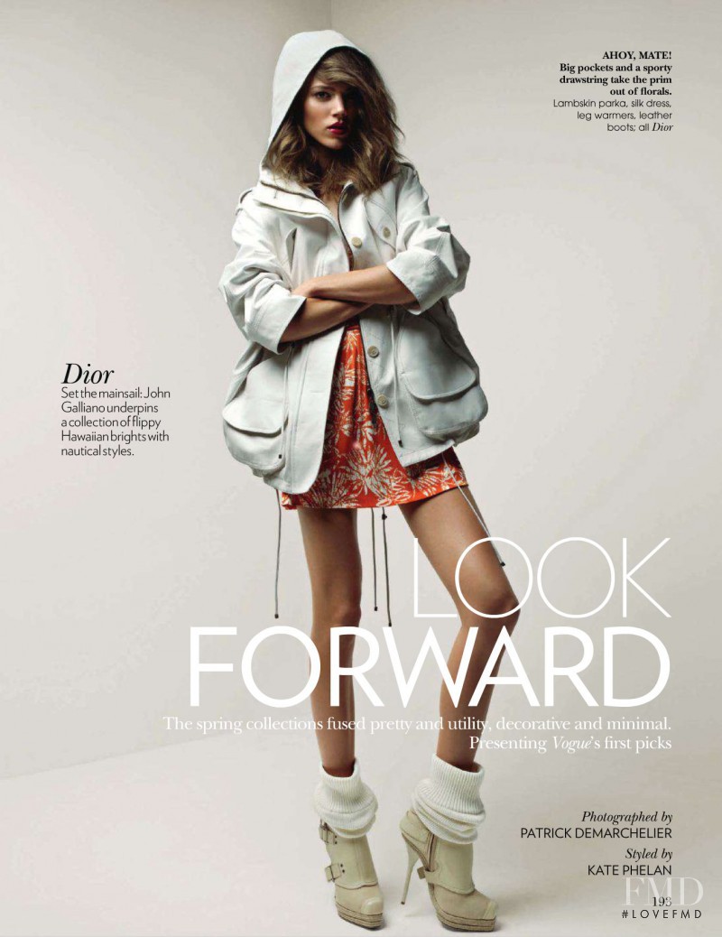 Freja Beha Erichsen featured in Look Forward, March 2011