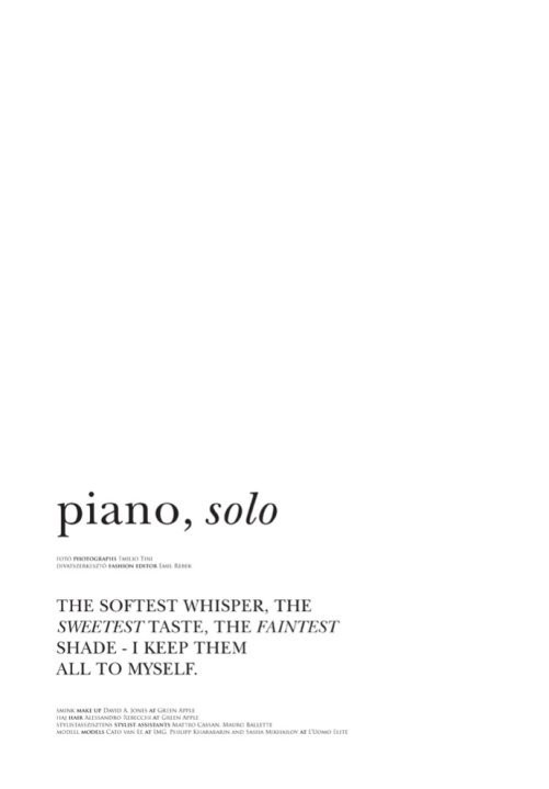 Piano, solo, February 2010