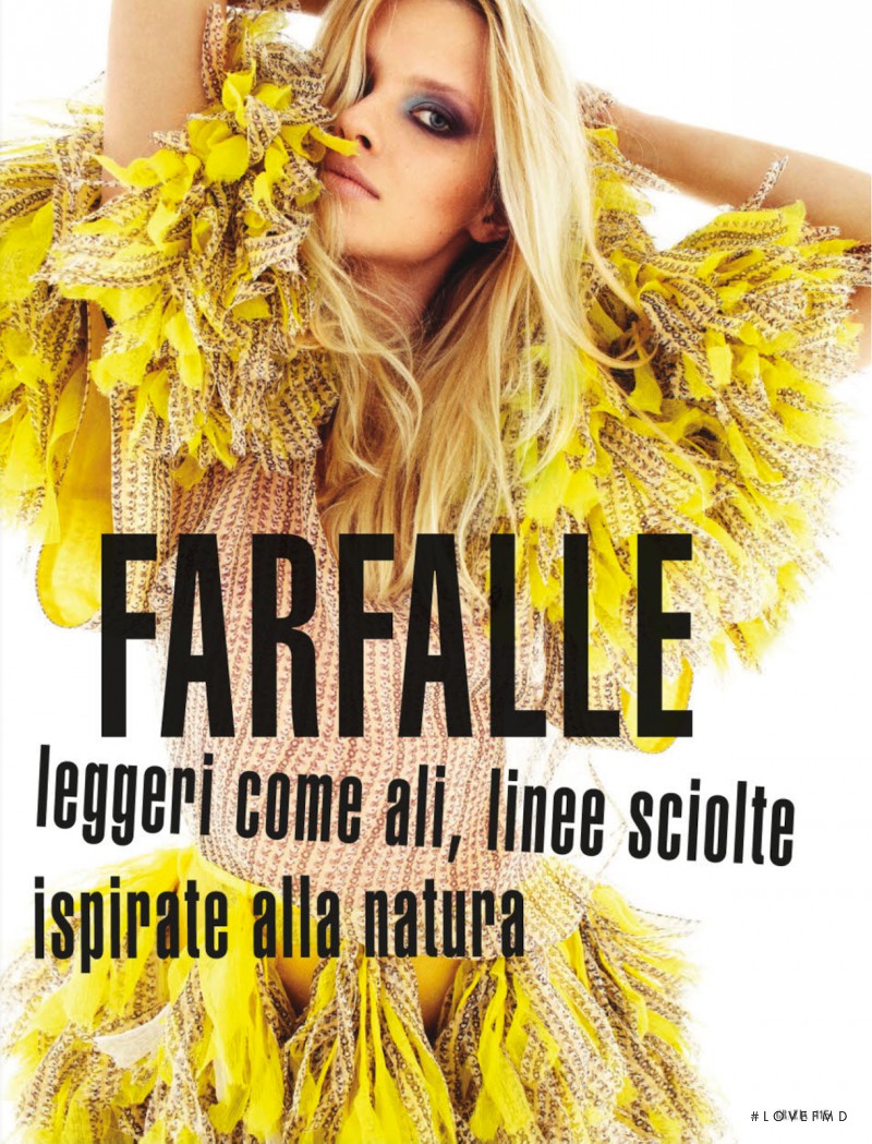 Natalia Siodmiak featured in Tessuti E Fantasie, March 2013