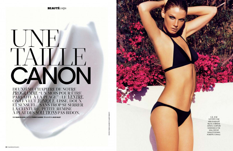 Angela Lindvall featured in Une Taille Canon, July 2013