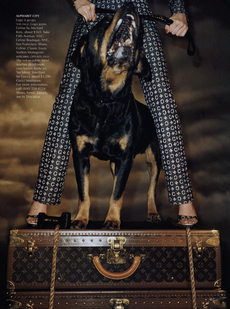 Angela Lindvall featured in Branded, March 2000