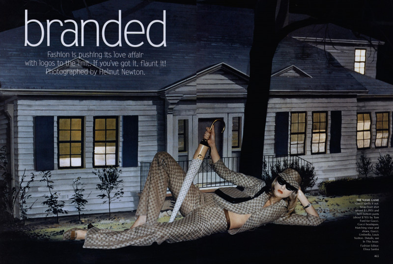 Angela Lindvall featured in Branded, March 2000