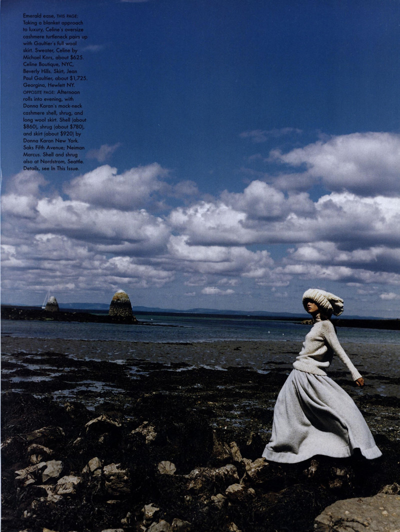 Angela Lindvall featured in Celtic Chic, September 1998