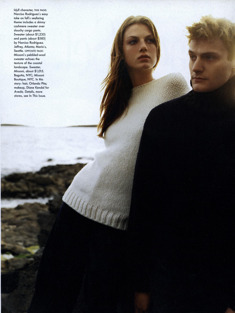 Angela Lindvall featured in Celtic Chic, September 1998