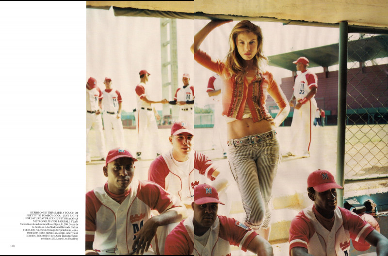 Angela Lindvall featured in Viva Cuba, June 2010