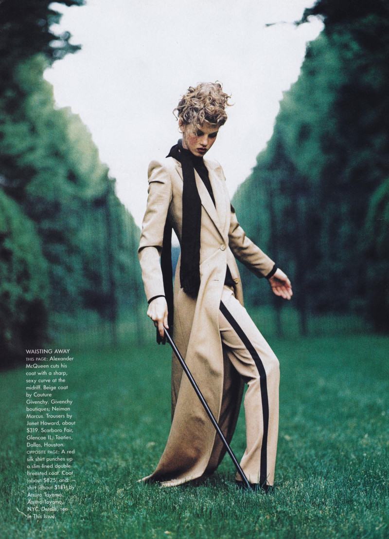 Angela Lindvall featured in Coats Tales, September 1997