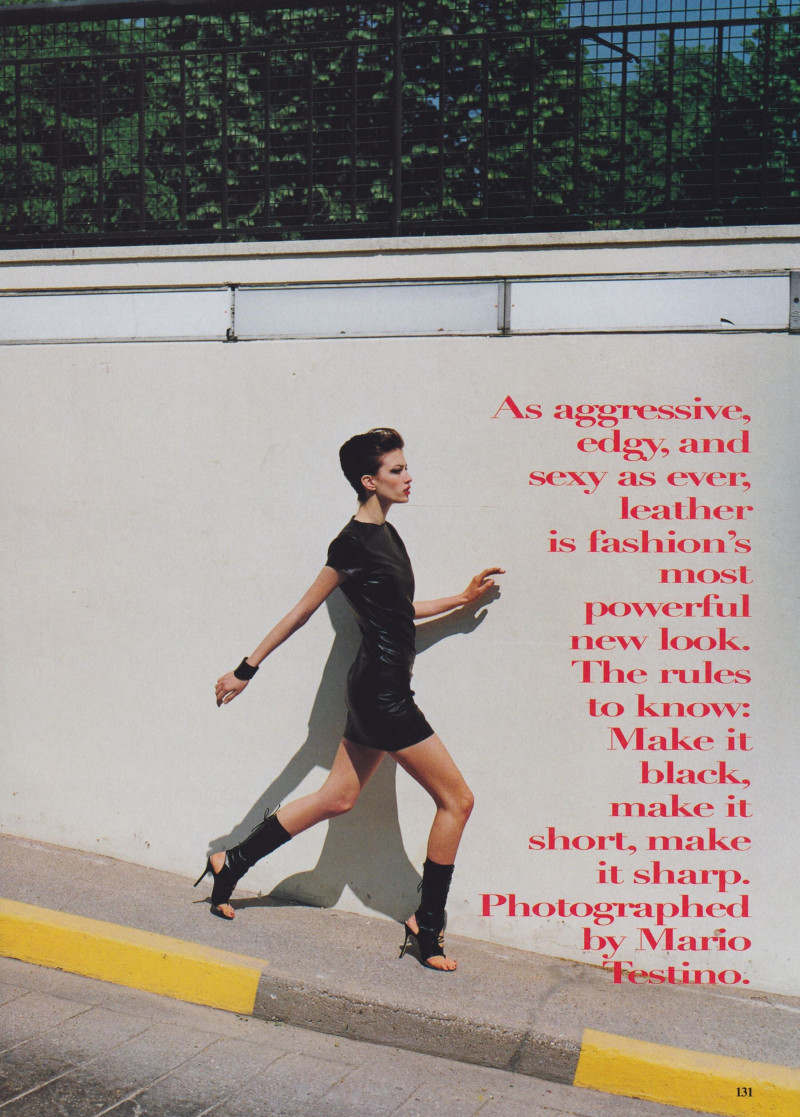 Rhea Durham featured in Leather Forecast, July 1997
