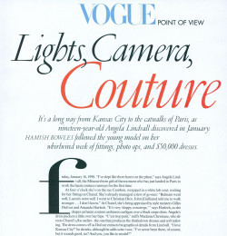 Lights, Camera, Couture