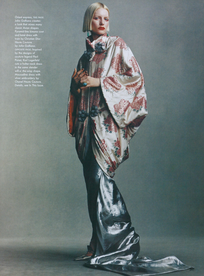 Angela Lindvall featured in Portrait of Paris, April 1998