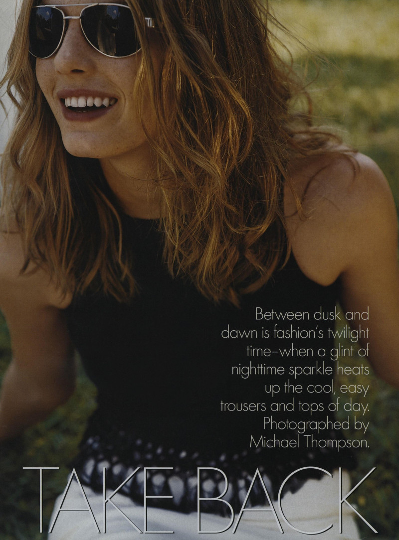 Angela Lindvall featured in Take Back the Night, March 1999