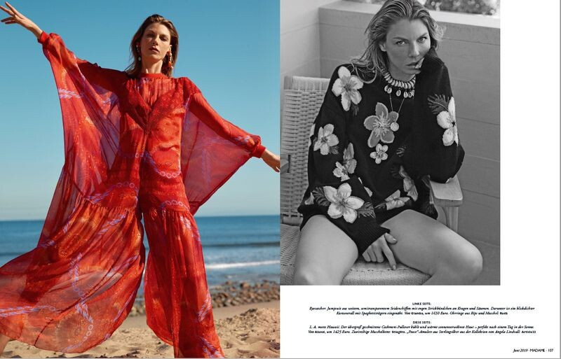 Angela Lindvall featured in The Big Easy, June 2019
