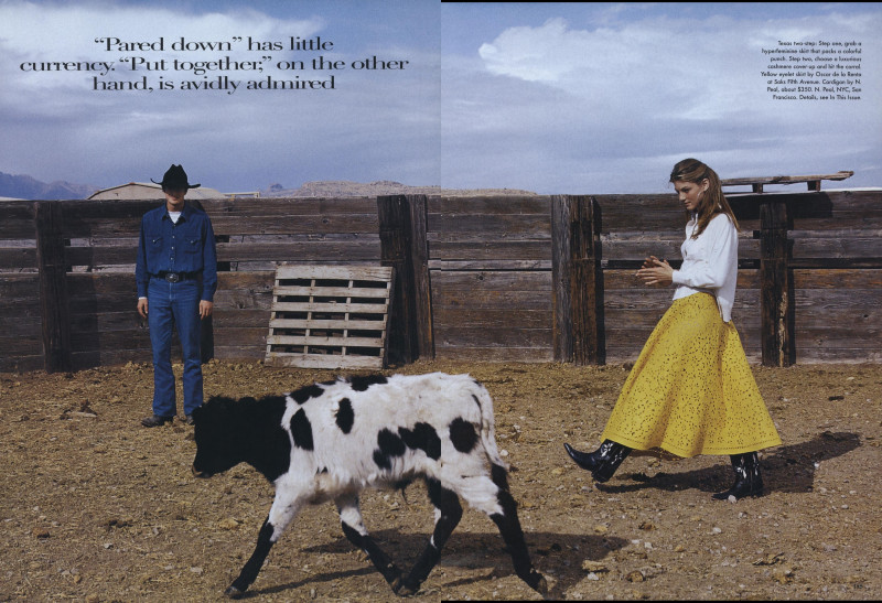 Angela Lindvall featured in The Heart of Texas, February 1998