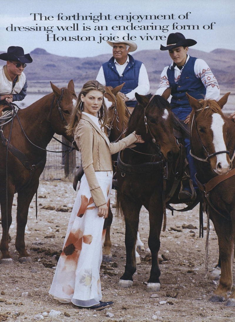 Angela Lindvall featured in The Heart of Texas, February 1998