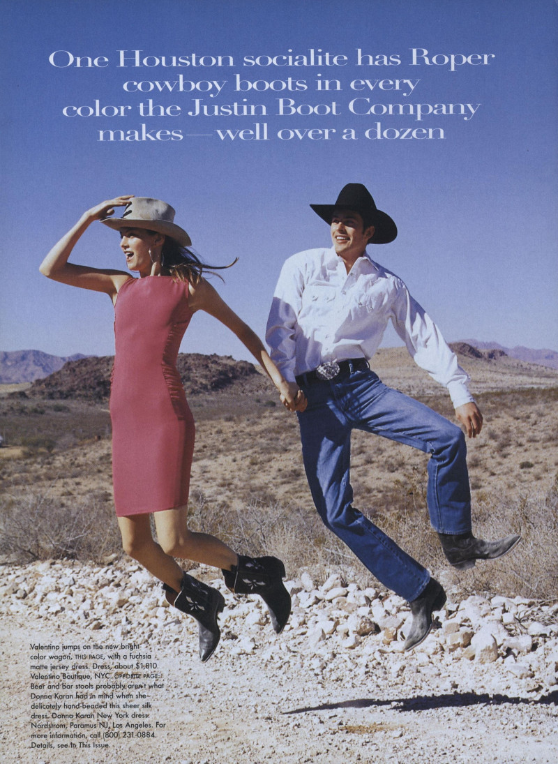 Angela Lindvall featured in The Heart of Texas, February 1998