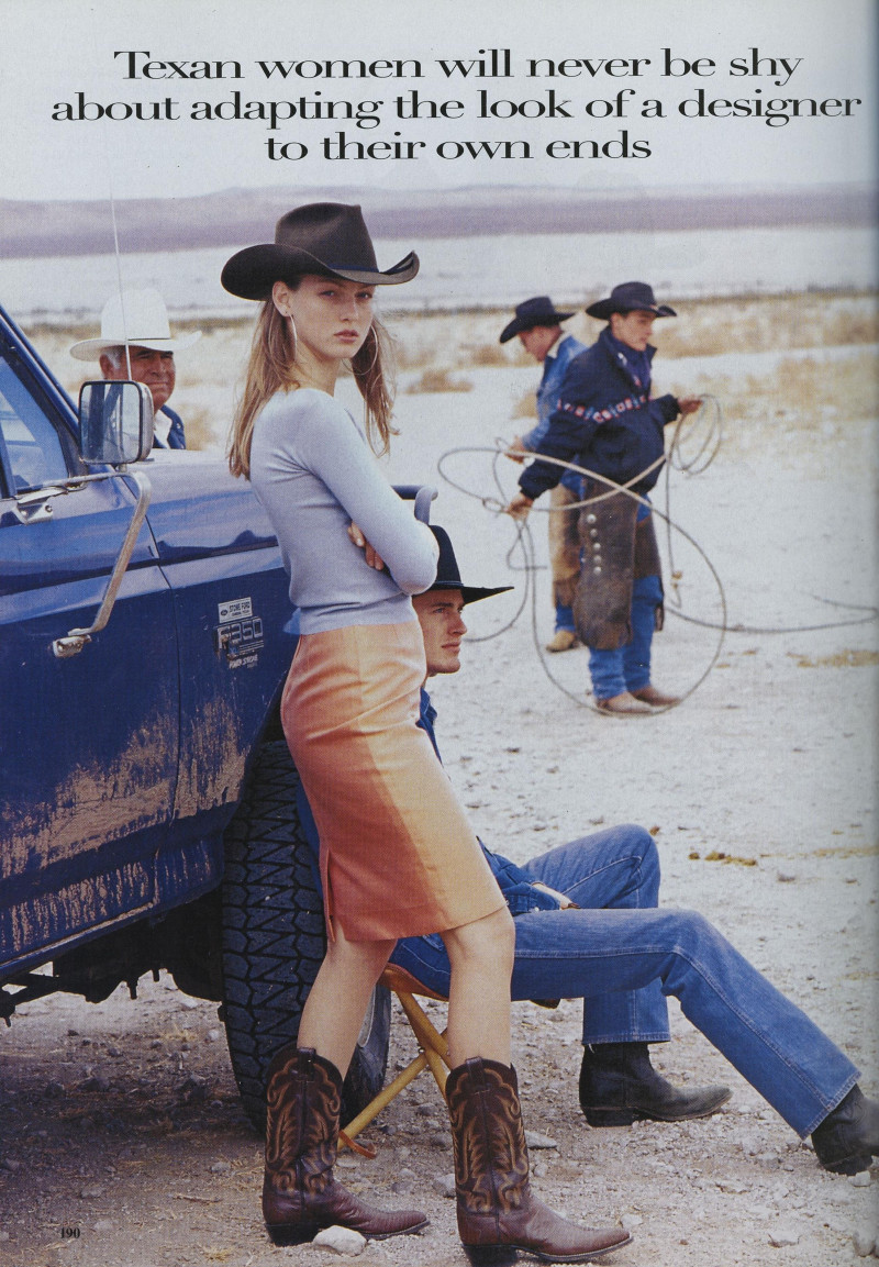 Angela Lindvall featured in The Heart of Texas, February 1998