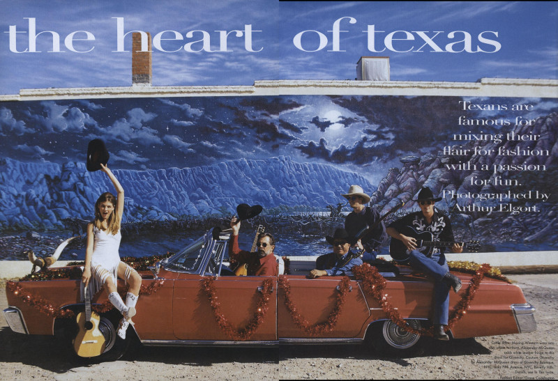 Angela Lindvall featured in The Heart of Texas, February 1998