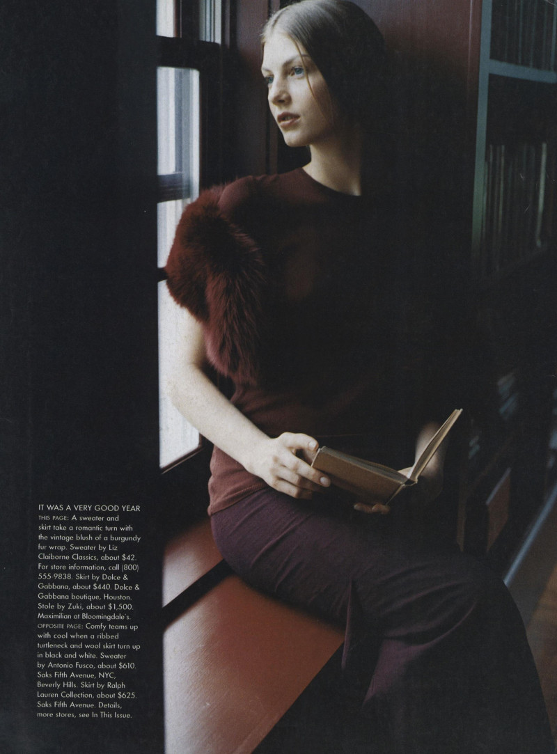 Angela Lindvall featured in Great Lengths, October 1998