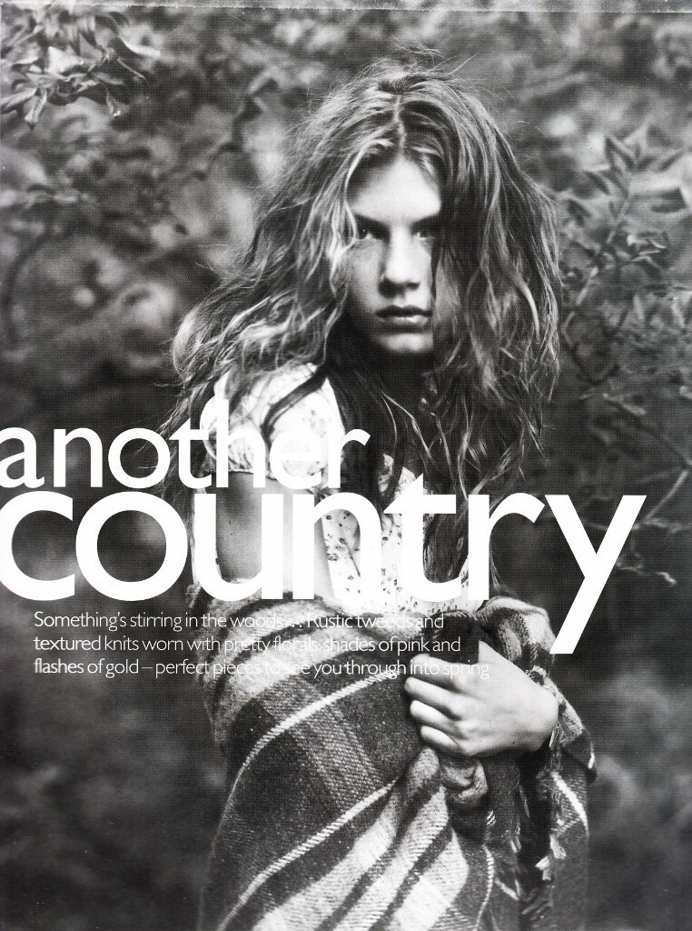 Angela Lindvall featured in Another Country, January 1998