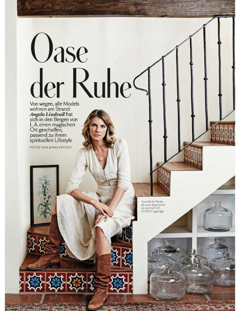 Angela Lindvall featured in Oase der Ruhe, May 2018