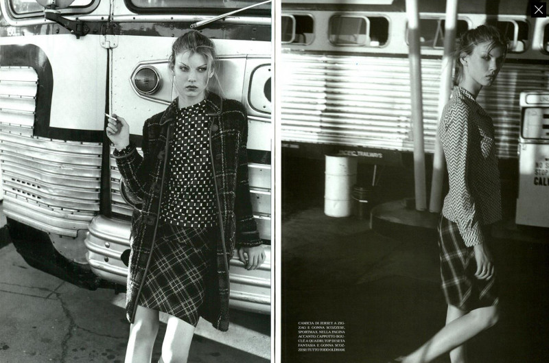 Angela Lindvall featured in Grey-Hound Line Story, November 1996