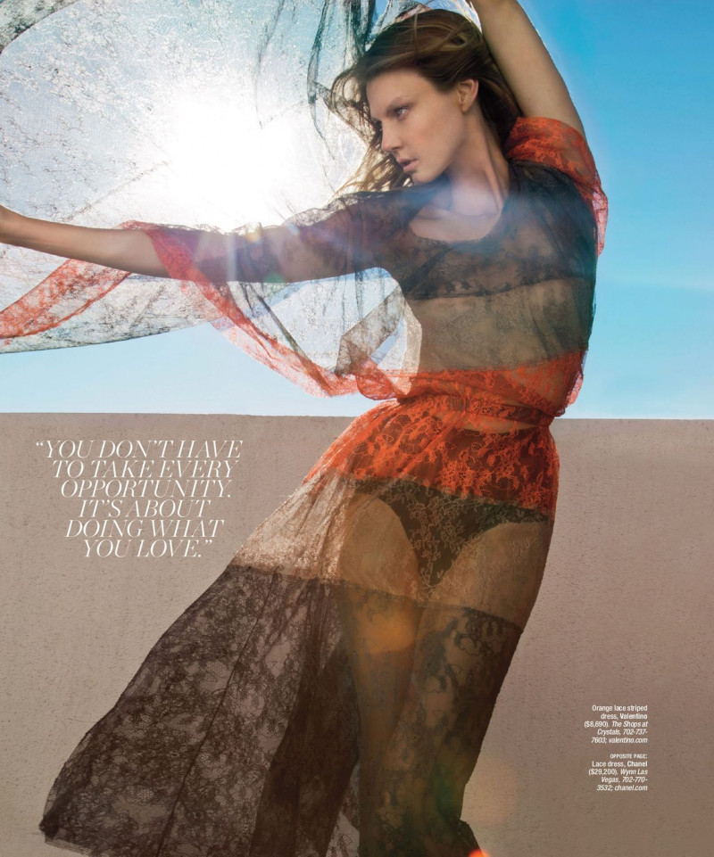 Angela Lindvall featured in Model Citizen, January 2015