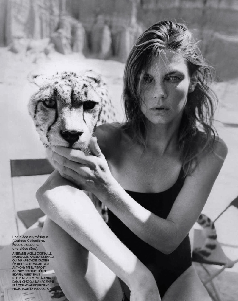 Angela Lindvall featured in Etat Sauvage, August 2015