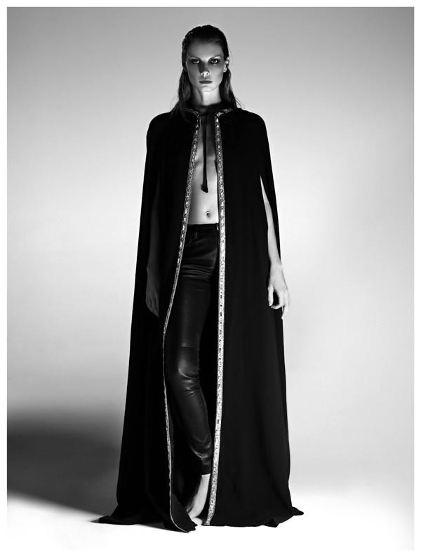 Angela Lindvall featured in Saint Laurent, January 2013