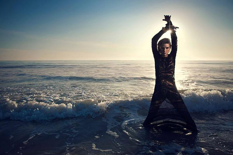 Angela Lindvall featured in Siren Of The Sea, March 2014